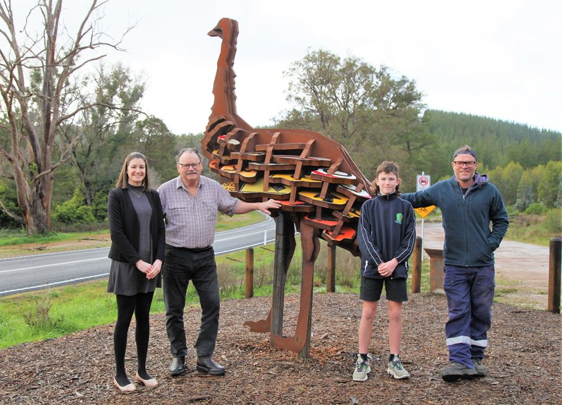 Lewis Horne Perth Western Australia Community Artist Living With Emus Project - Emu Witj Sculpture
