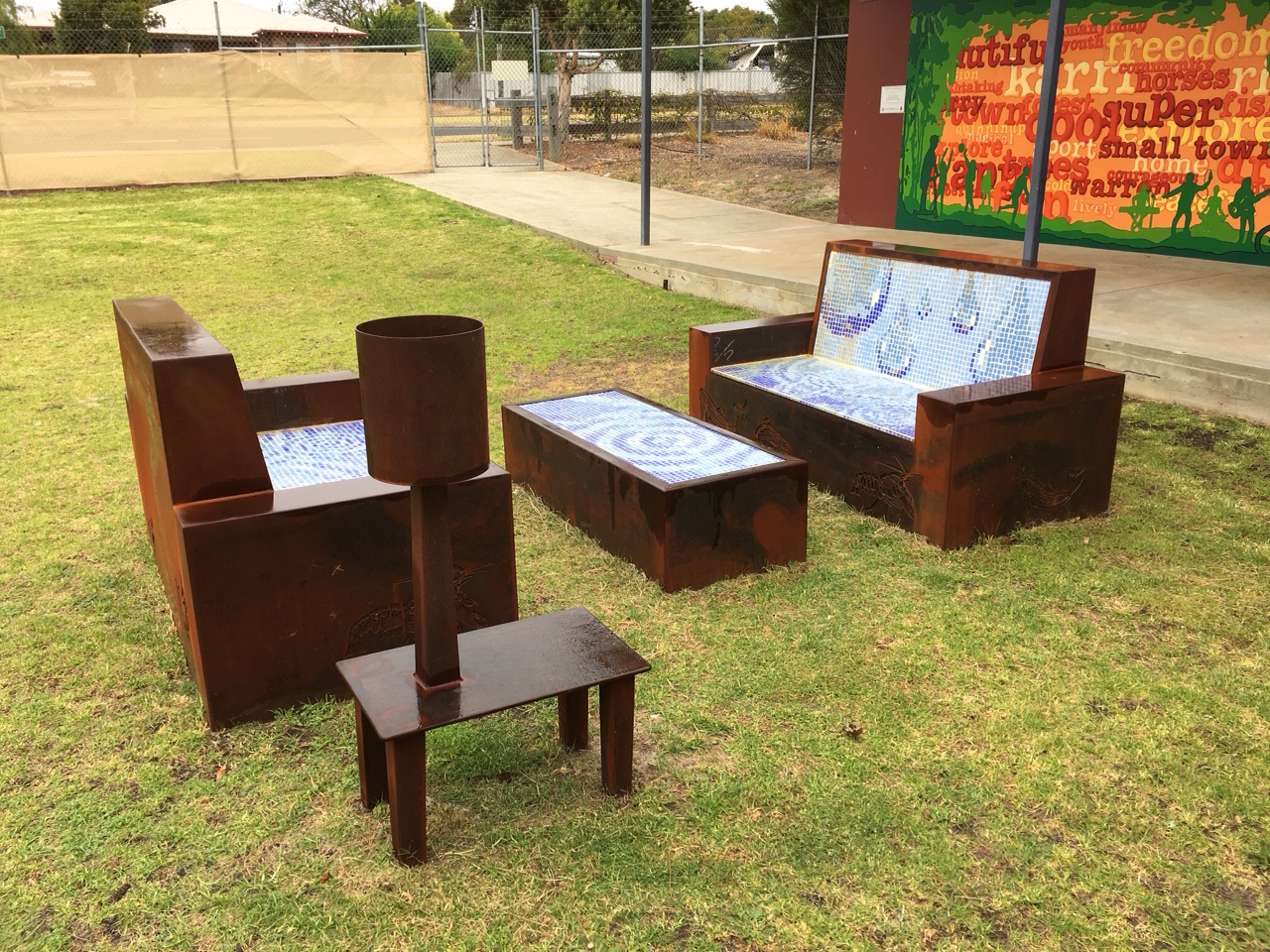 Lewis Horne artwork sculpture Western Australia outdoor living